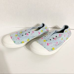 Sonoma Twister Bird Canvas Slip On Sneakers Flamingos and Pineapples Toe Cap🦩🍍